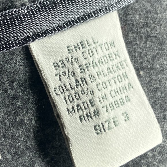 Zenergy by Chico's 3 Gray Knit Trim Stretch Open Front Cardigan Sweater XL 16 18 - Picture 4 of 4